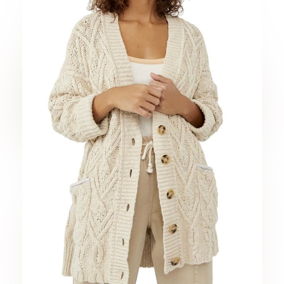Free People Sweaters - Free People Women’s Montana Cable Knit Cardigan